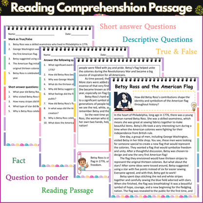 Betsy Ross and the American Flag | Reading Comprehension Passage and Questions