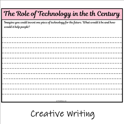 The Role of Technology in the th Century | Main Idea and Supporting Details Reading Passage and Questions