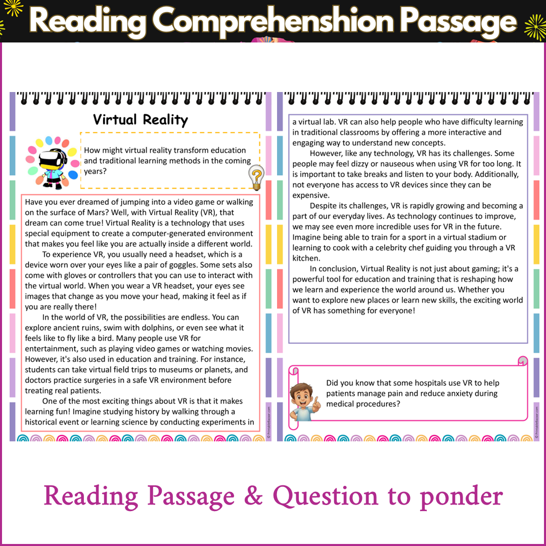 Virtual Reality | Reading Comprehension Passage and Questions