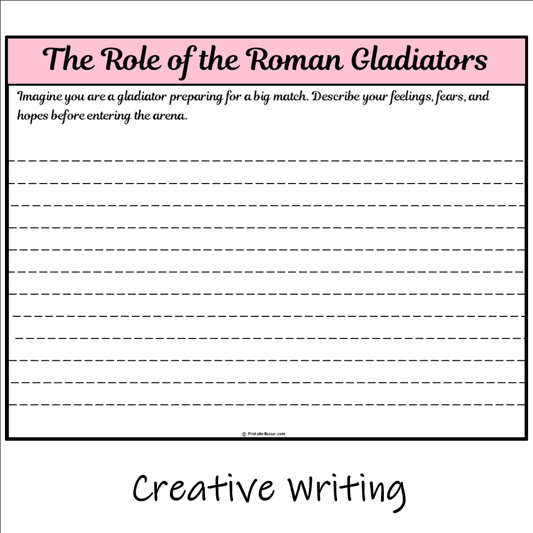 The Role of the Roman Gladiators | Main Idea and Supporting Details Reading Passage and Questions