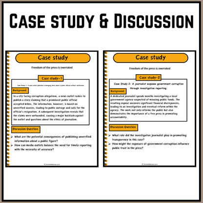 Freedom of the press is overrated | Debate Case Study Worksheet