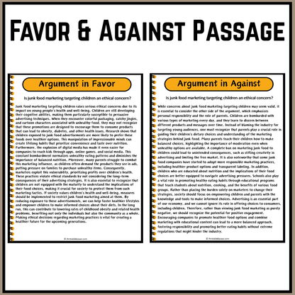 Is junk food marketing targeting children an ethical concern? | Debate Case Study Worksheet
