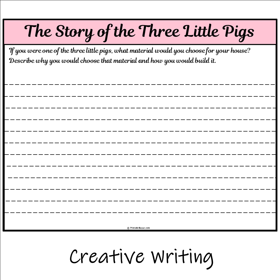 The Story of the Three Little Pigs | Main Idea and Supporting Details Reading Passage and Questions