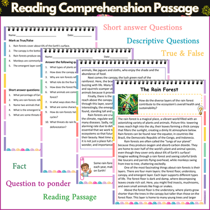 The Rain Forest | Reading Comprehension Passage and Questions