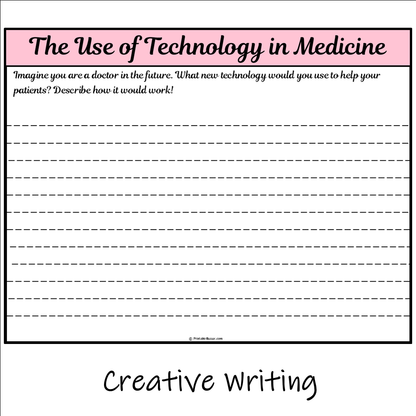 The Use of Technology in Medicine | Main Idea and Supporting Details Reading Passage and Questions