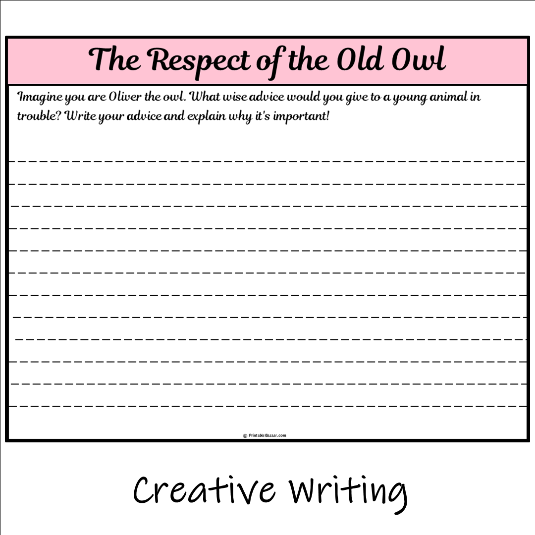 The Respect of the Old Owl | Main Idea and Supporting Details Reading Passage and Questions