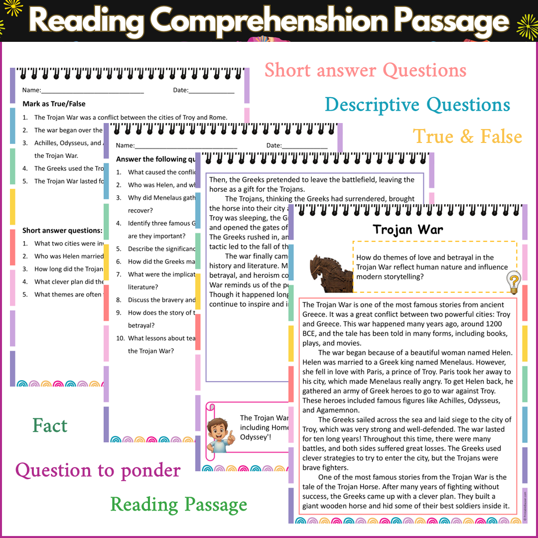 Trojan War | Reading Comprehension Passage and Questions