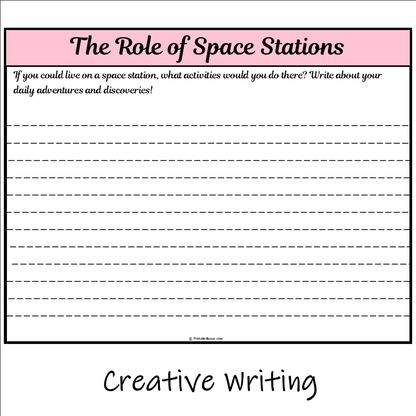 The Role of Space Stations | Main Idea and Supporting Details Reading Passage and Questions