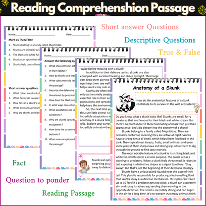 Anatomy of a Skunk | Reading Comprehension Passage and Questions