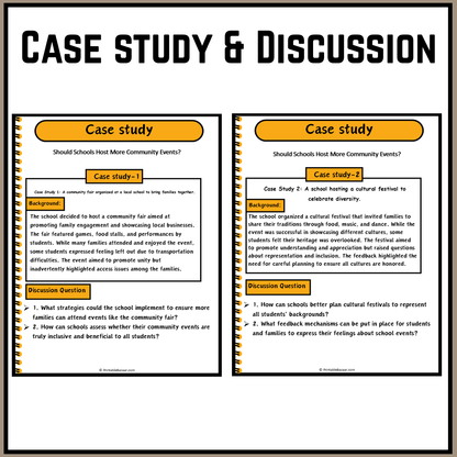 Should Schools Host More Community Events? | Debate Case Study Worksheet