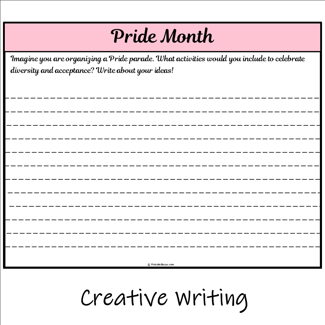 Pride Month | Main Idea and Supporting Details Reading Passage and Questions