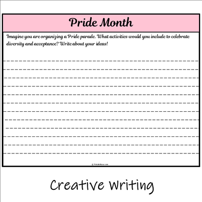 Pride Month | Main Idea and Supporting Details Reading Passage and Questions