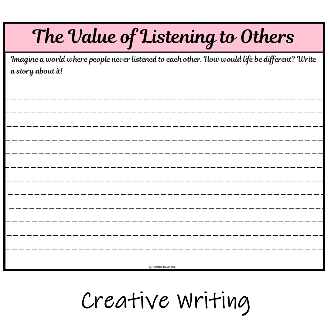 The Value of Listening to Others | Main Idea and Supporting Details Reading Passage and Questions