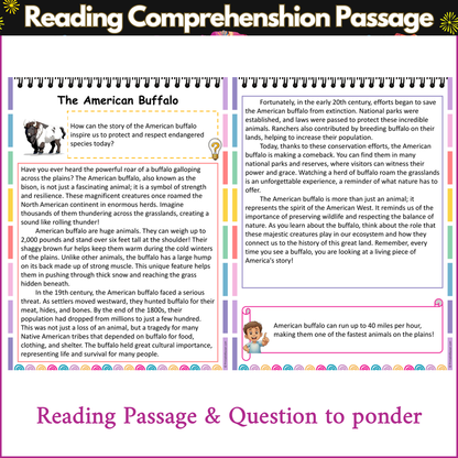 The American Buffalo | Reading Comprehension Passage and Questions