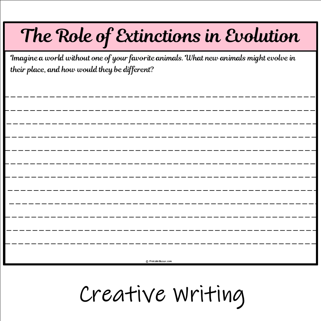 The Role of Extinctions in Evolution | Main Idea and Supporting Details Reading Passage and Questions