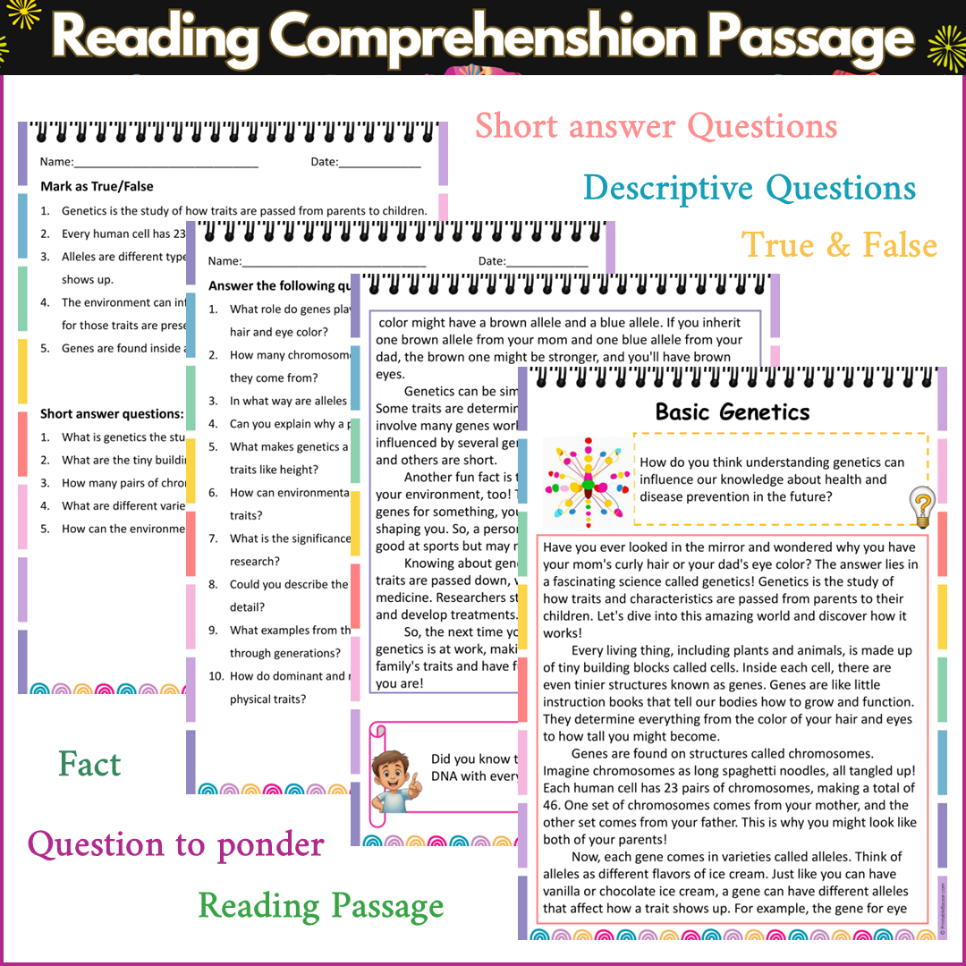 Basic Genetics | Reading Comprehension Passage and Questions