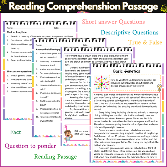 Basic Genetics | Reading Comprehension Passage and Questions