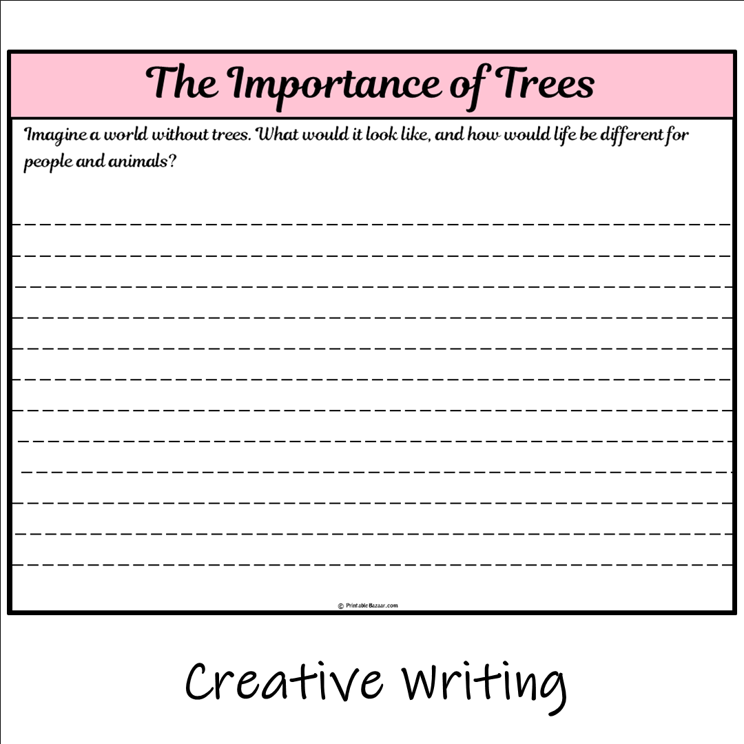 The Importance of Trees | Main Idea and Supporting Details Reading Passage and Questions