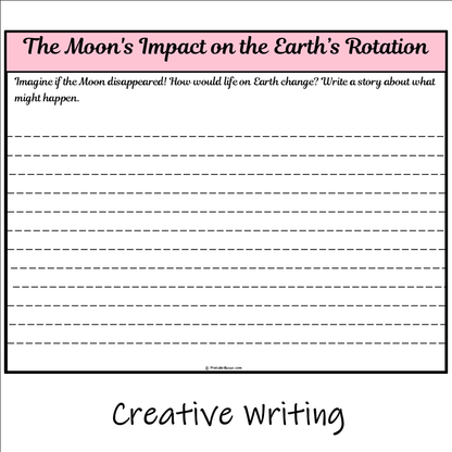 The Moon's Impact on the Earth’s Rotation | Main Idea and Supporting Details Reading Passage and Questions