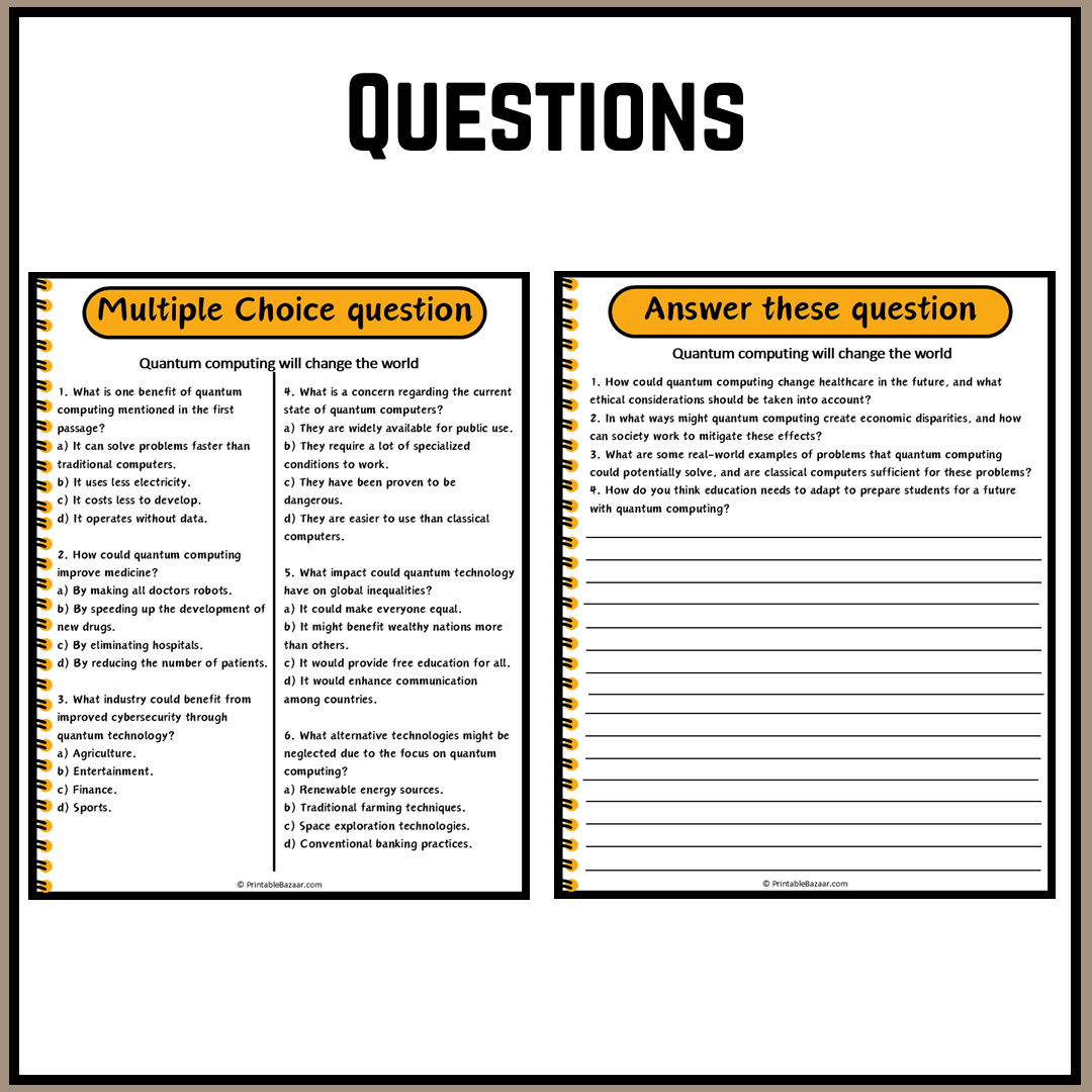 Quantum computing will change the world | Debate Case Study Worksheet