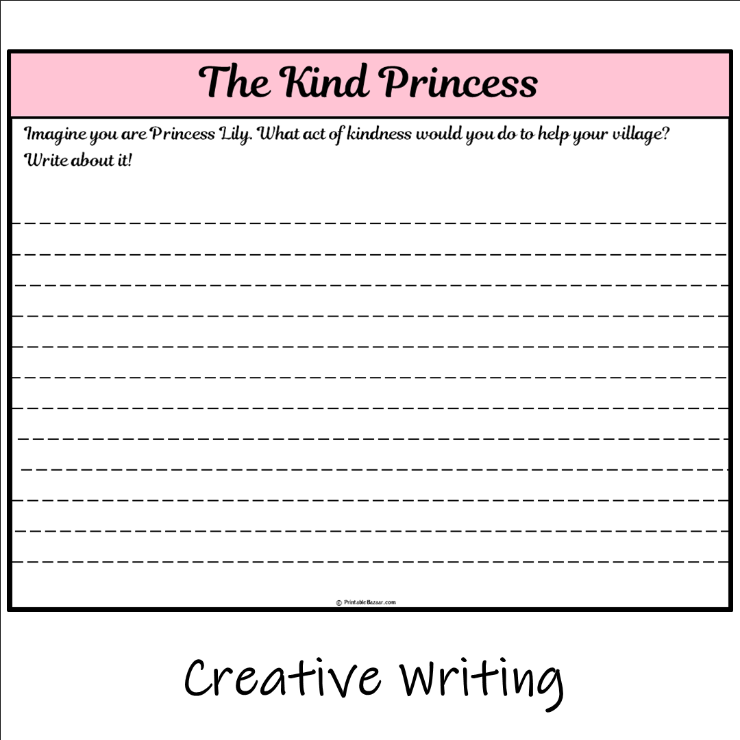 The Kind Princess | Main Idea and Supporting Details Reading Passage and Questions