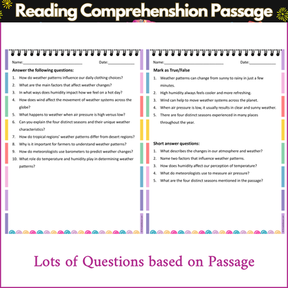 Weather Patterns | Reading Comprehension Passage and Questions