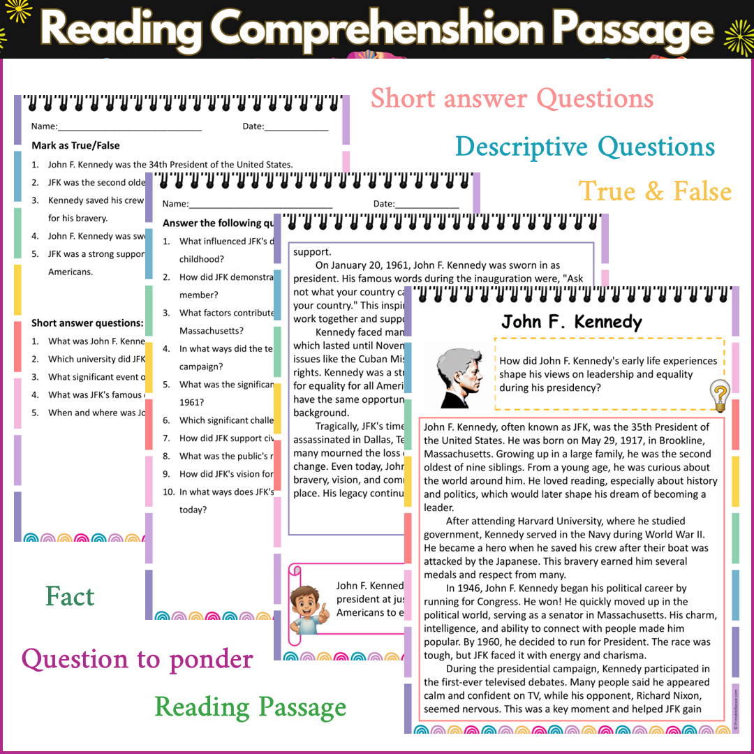 John F. Kennedy | Reading Comprehension Passage and Questions
