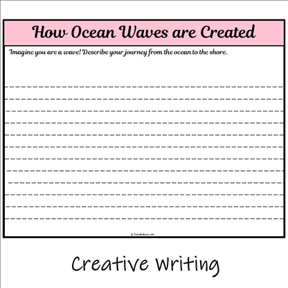 How Ocean Waves are Created | Main Idea and Supporting Details Reading Passage and Questions