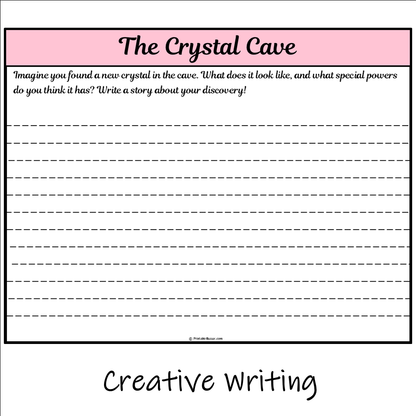 The Crystal Cave | Main Idea and Supporting Details Reading Passage and Questions