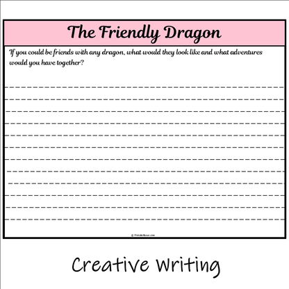 The Friendly Dragon | Main Idea and Supporting Details Reading Passage and Questions