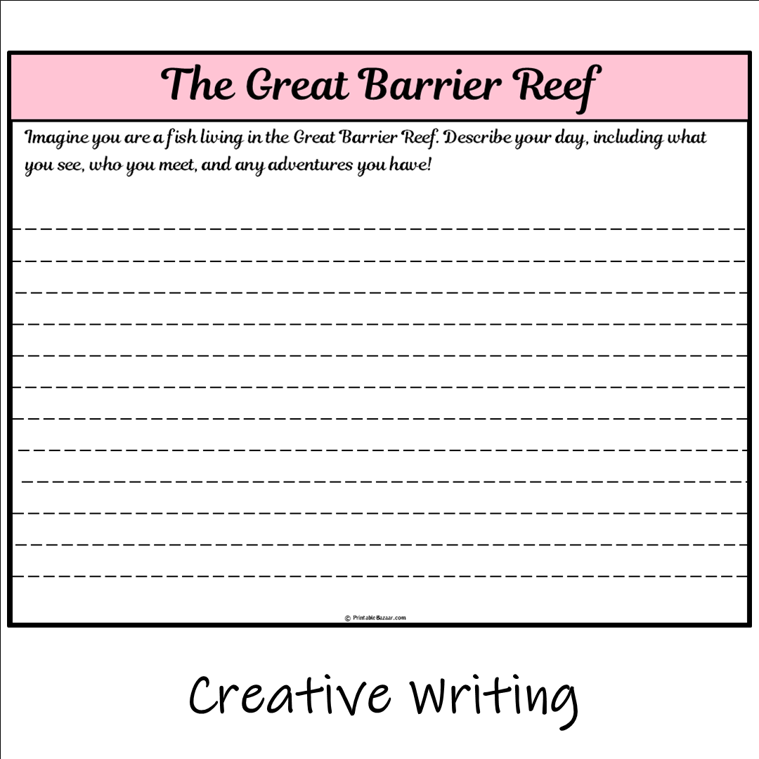 The Great Barrier Reef | Main Idea and Supporting Details Reading Passage and Questions