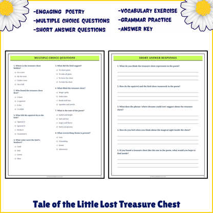 Tale of the Little Lost Treasure Chest | Poem Grammar Worksheet Printable Activity