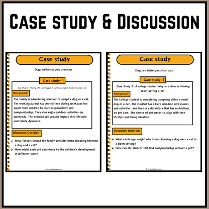 Dogs are better pets than cats | Debate Case Study Worksheet