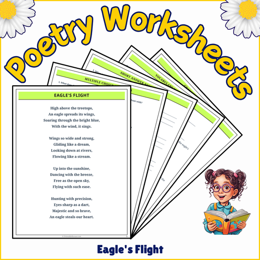 Eagle's Flight | Poem Grammar Worksheet Printable Activity