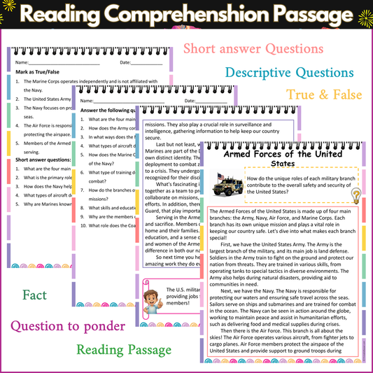 Armed Forces of the United States | Reading Comprehension Passage and Questions