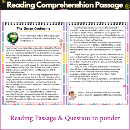 The Seven Continents | Reading Comprehension Passage and Questions