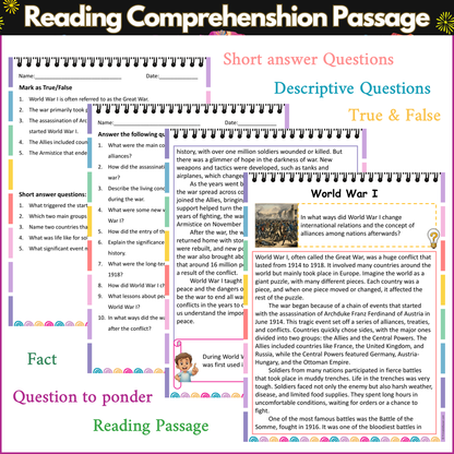 World War I | Reading Comprehension Passage and Questions