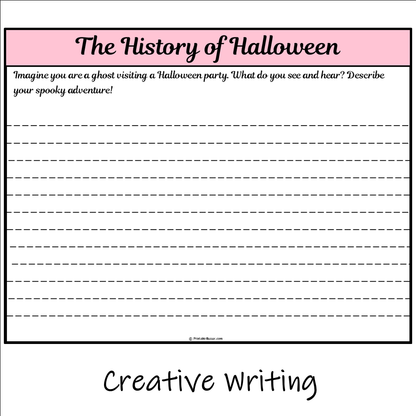 The History of Halloween | Main Idea and Supporting Details Reading Passage and Questions