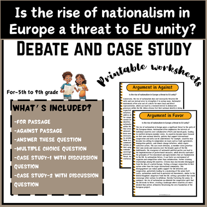 Is the rise of nationalism in Europe a threat to EU unity? | Debate Case Study Worksheet