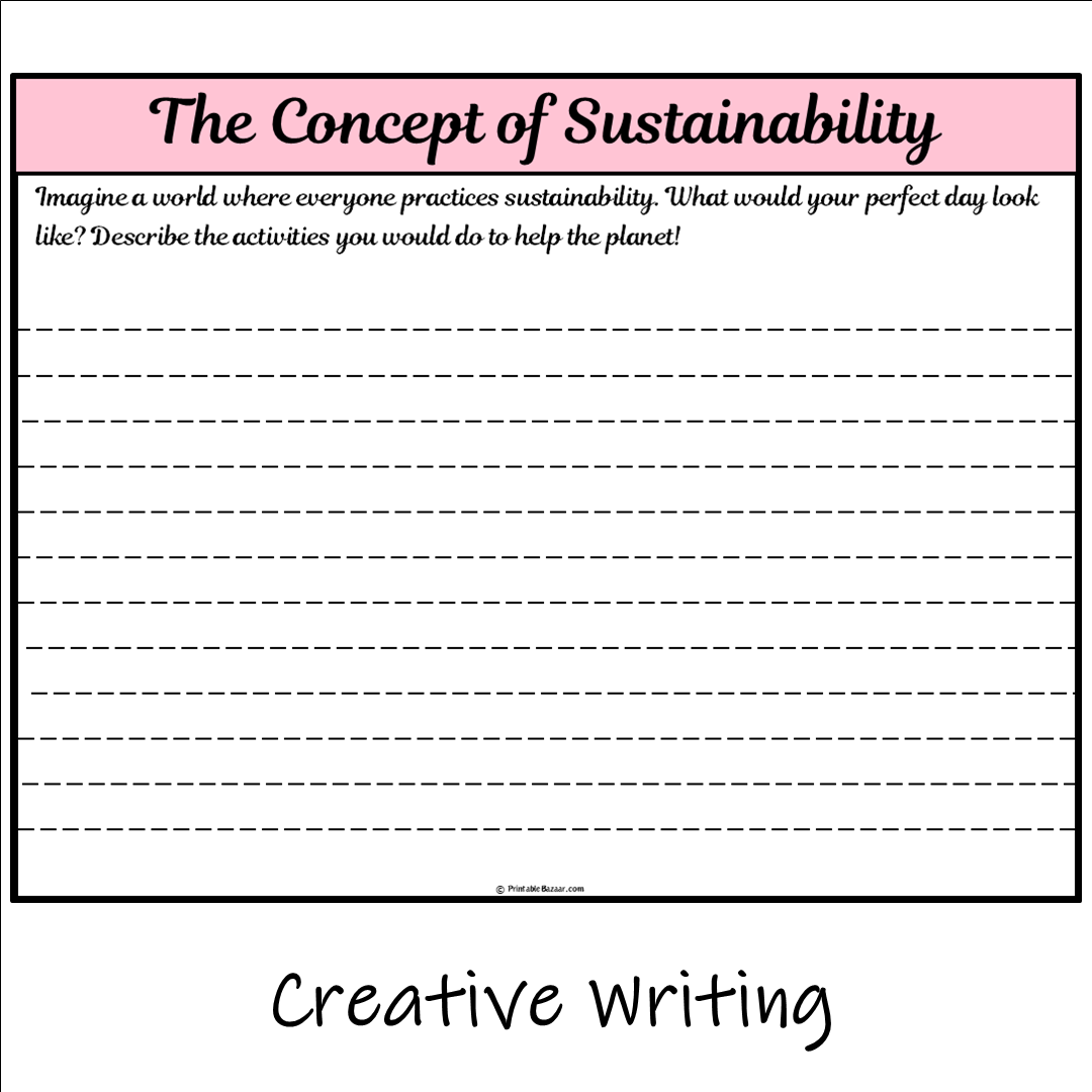 The Concept of Sustainability | Main Idea and Supporting Details Reading Passage and Questions