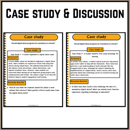 Should digital detox programs be mandatory in schools? | Debate Case Study Worksheet