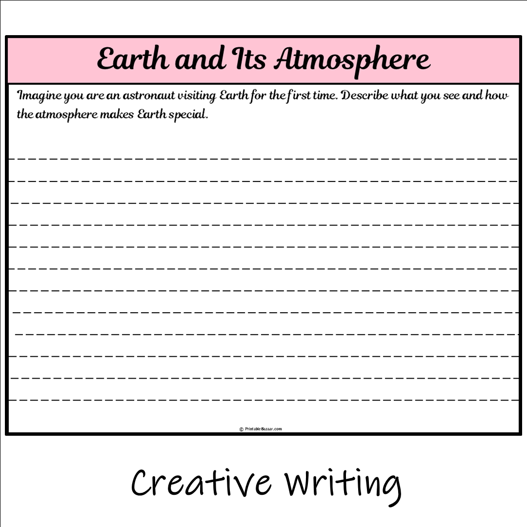 Earth and Its Atmosphere | Main Idea and Supporting Details Reading Passage and Questions