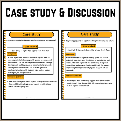 Is the growing popularity of esports redefining traditional sports culture? | Debate Case Study Worksheet