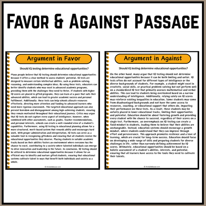 Should IQ testing determine educational opportunities? | Debate Case Study Worksheet