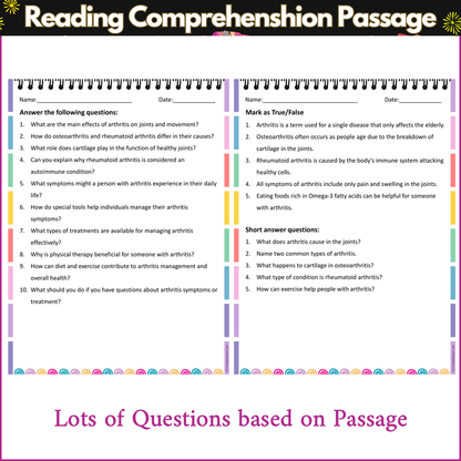 What is Arthritis | Reading Comprehension Passage and Questions