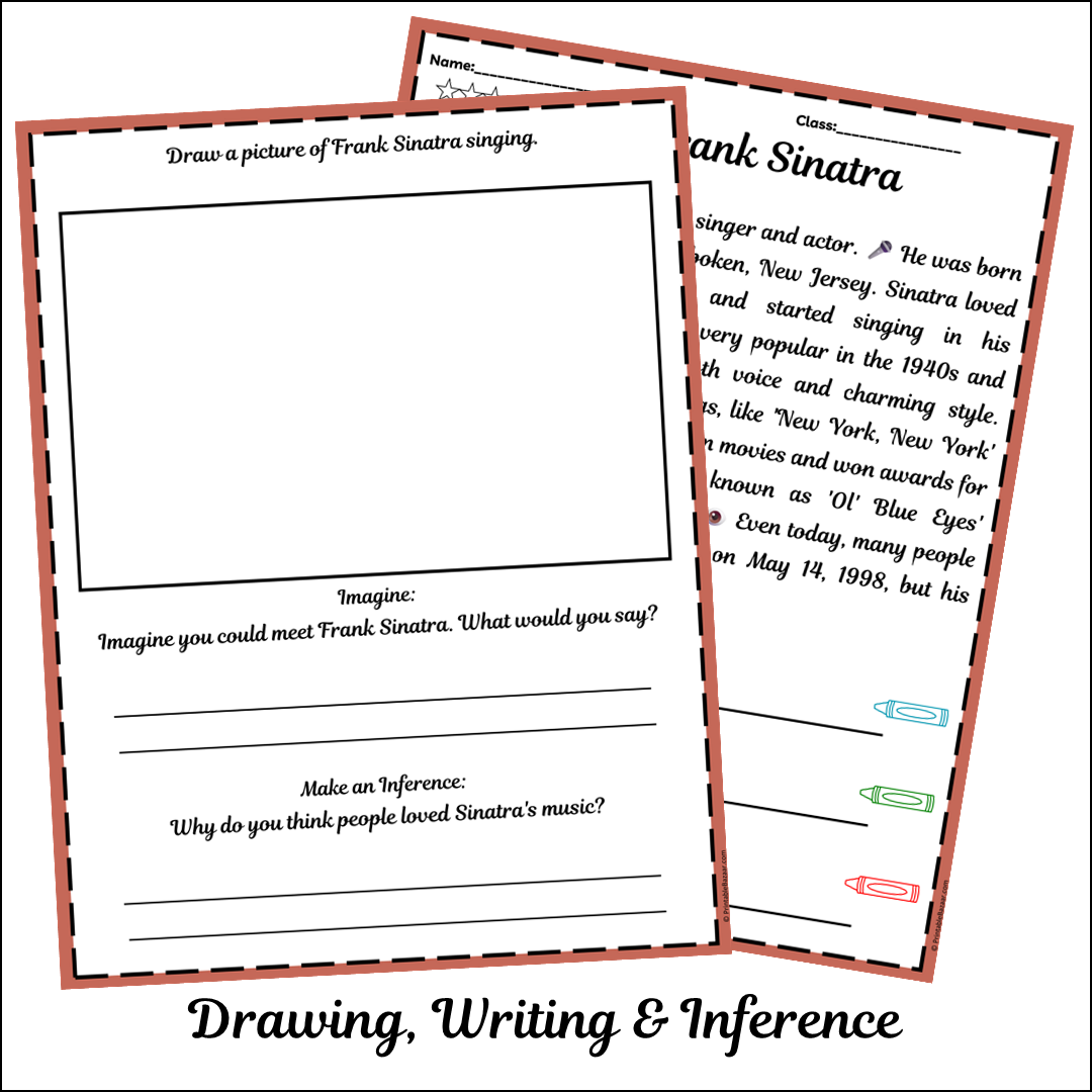 Frank Sinatra | Short Reading Comprehension Creative Worksheet