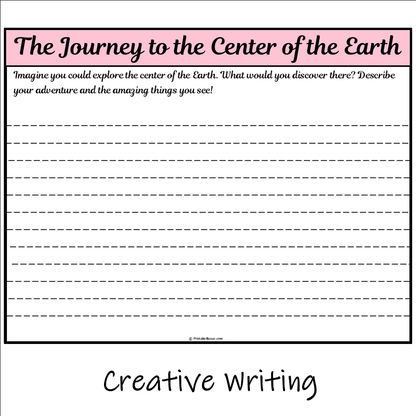 The Journey to the Center of the Earth | Main Idea and Supporting Details Reading Passage and Questions