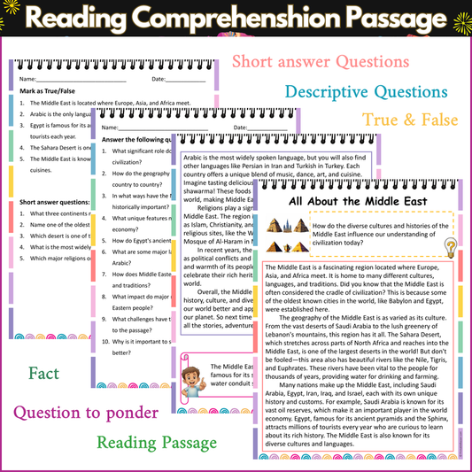 All About the Middle East | Reading Comprehension Passage and Questions