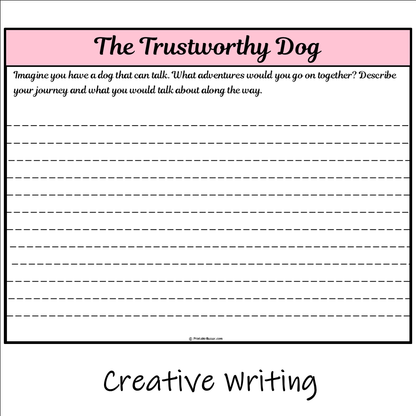 The Trustworthy Dog | Main Idea and Supporting Details Reading Passage and Questions