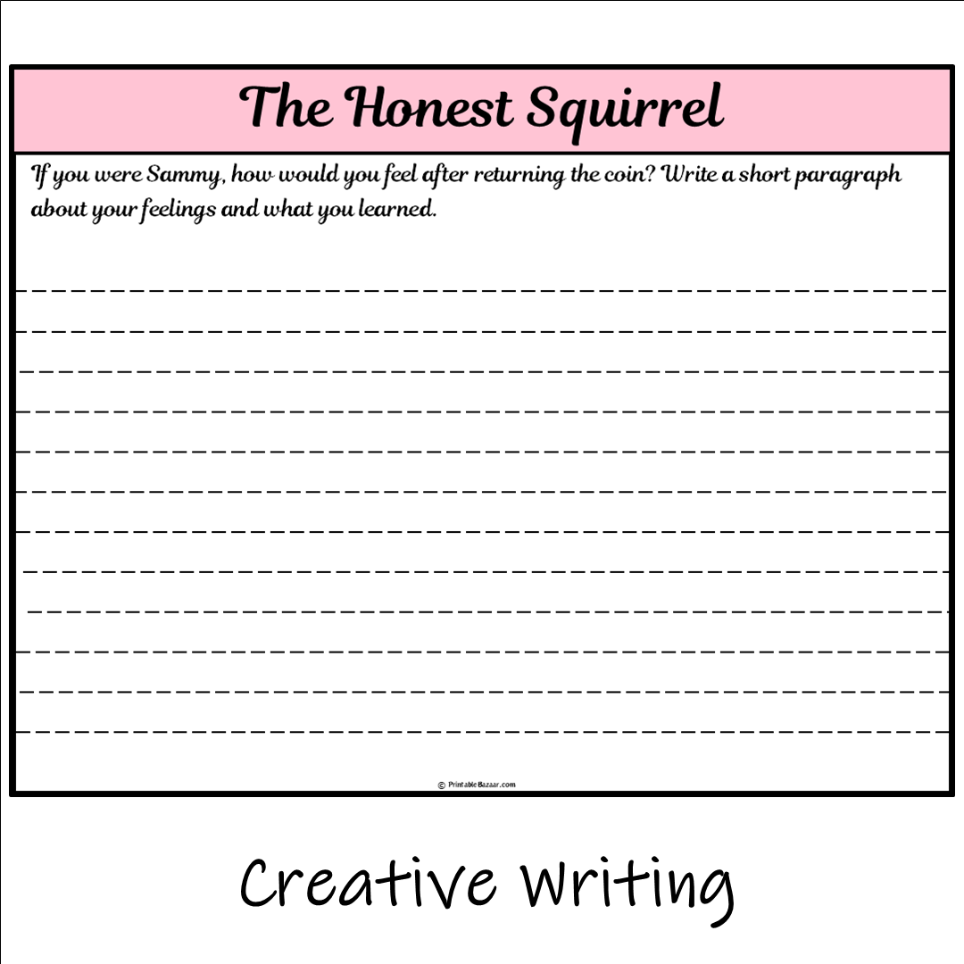 The Honest Squirrel | Main Idea and Supporting Details Reading Passage and Questions